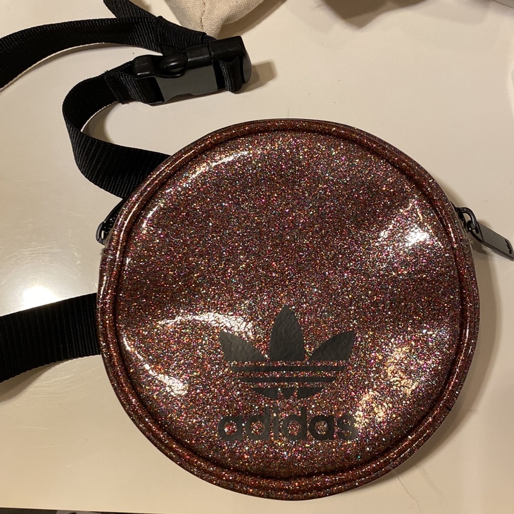 Adidas sparkly glitter belt bag/ Fanny pack
